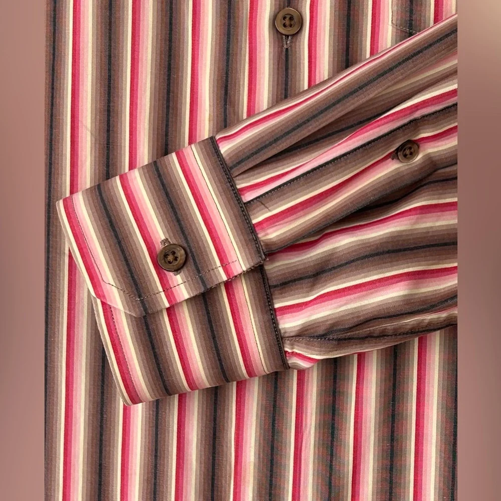 Banana Republic Men’s‎ Casual Button Up Shirt Striped Size XL